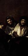 Two Women and a Man Francisco de Goya